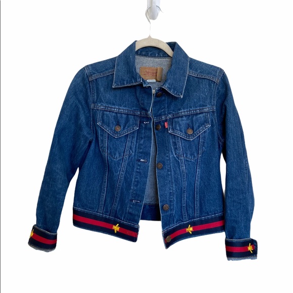 Levi's Blue Rib Trim Trucker Jacket